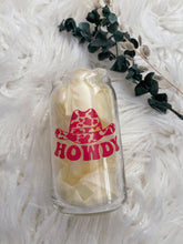 Load image into Gallery viewer, Hot Pink Howdy Glass